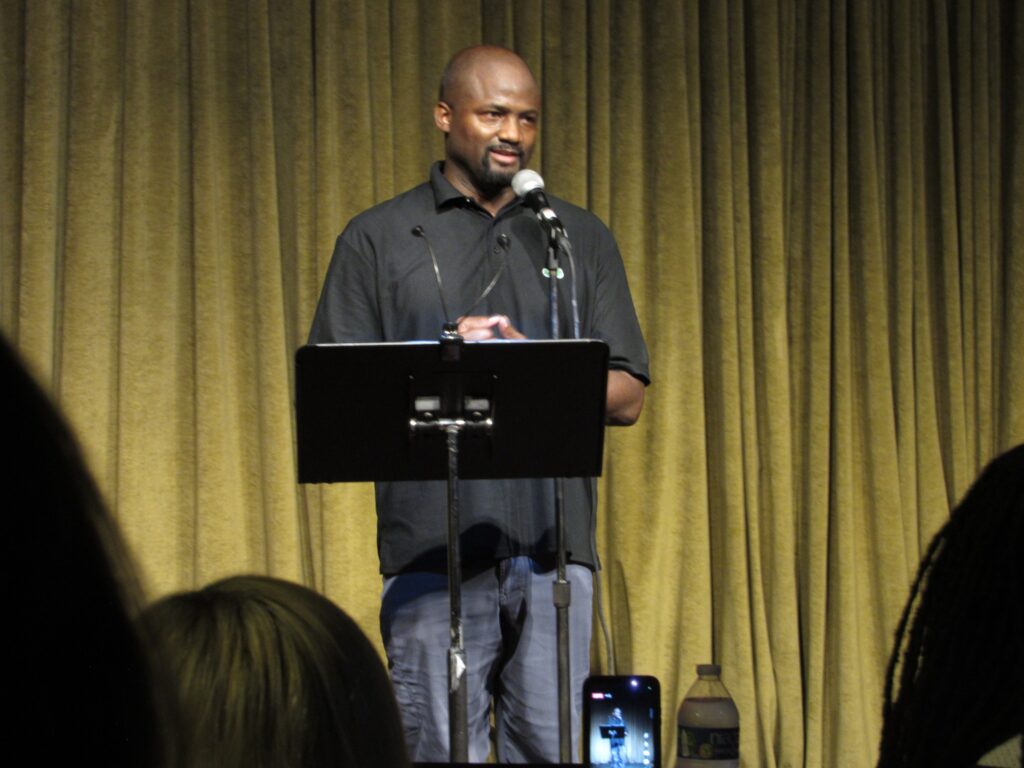 Keith Thompson, host of a poetry by the bay